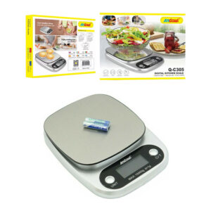 Andowl Ψηφιακή Ζυγαριά Κουζίνας 1gr/10kg Ασημί C305 – Digital kitchen scale 075650