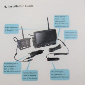 DIGITAL WIRELESS BACKUP CAMERA SYSTEMS AU-SP-2347