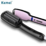 Kemei KM-HC111- Ηλεκτρική ισιωτική βούρτσα με ατμό – Straight hair comb 2214