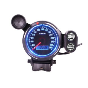 Ket Gauge LED Ταχύμετρο Αυτοκινήτου 80mm 3.75”  LED Μπλέ LCD – Universal Auto Speedometer Tachometer 10106