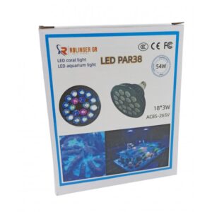 LED PAR ΦΩΣ RGB ΓΙΑ ΕΝΥΔΡΕΙΑ 54W ΜΕ ΒΥΣΜΑ Ε27 LED-54W