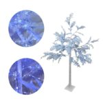 Led Φωτιζόμενο Δέντρο Λευκό με Μπλε Φύλλα 180cm – Led Blue Tree 064001