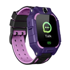 Παιδικό Smartwatch με Καουτσούκ/Πλαστικό Λουράκι Μωβ Q19