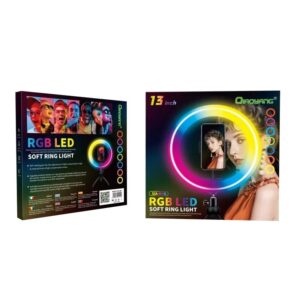 Qiaoyang LED Ring Light με Βάση RGB QA-666 – Soft Ring Light 4600