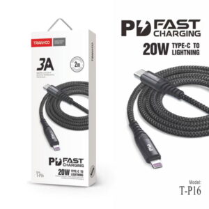 Tranyoo Καλώδιο δεδομένων Lightning-IOS 2m 3A 20W T-P16 – Fast charger lighting cable 72014