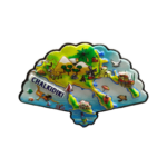 Tουριστικό μαγνητάκι Souvenir – Σετ 12pcs – Resin Magnet – Halkidiki – 678311