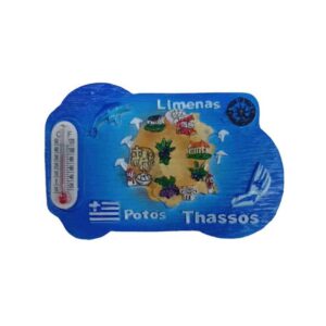 Tουριστικό μαγνητάκι Souvenir – Σετ 12pcs – Resin Magnet – Thassos – 678407