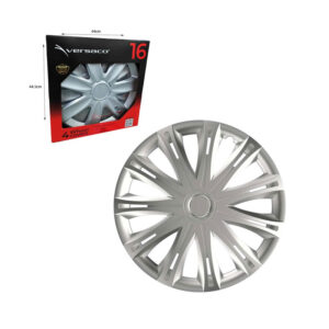 Versaco Σετ Τάσια Αυτοκινήτου 4τμχ 16" Ασημί – Wheel Covers 101576