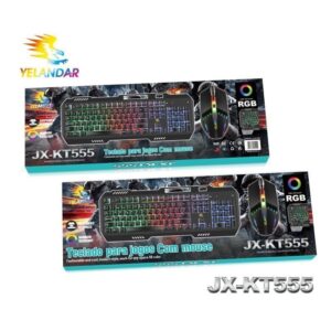 Yelandar Gaming Πληκτρολόγιο RGB JX-KT555 – Game Mouse Keyboard Suit 56106