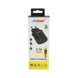 ΓΡΗΓΟΡΟΣ ΦΟΡΤΙΣΤΗΣ SMART CHARGER MicroUSB 2.1A ANDOWL AN-CX-15