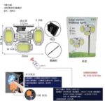 Ηλιακός προβολέας LED με αισθητήρα κίνησης – V88COB – 559830