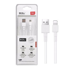 Καλώδιο φόρτισης & data – USB to Lightning – 3m – D5 -194721