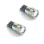 ΛΑΜΠΕΣ 6 LED T10 Wedge-CANBUS 12V 2 ΤΜΧ – ΑΣΠΡΟ 9990000007639