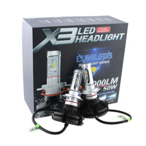 Λάμπα αυτοκινήτου H7 Ψυχρό Λευκό – X3 LED HEADLIGHT 6000LM 50W H7 10041