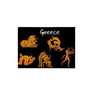 Μαγνητάκι ψυγείου σουβενίρ Greece 12τεμ – Metallic fridge magnet Greece 0105061