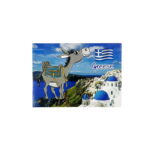 Μαγνητάκι ψυγείου σουβενίρ Greece 12τεμ – Metallic fridge magnet Greece 0105049