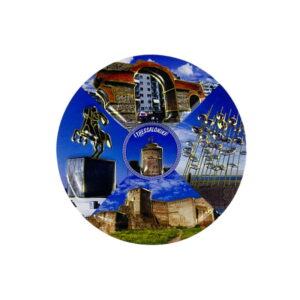 Μαγνητάκι ψυγείου σουβενίρ Thessaloniki 12τεμ – Metallic fridge magnet Thessaloniki 0105038