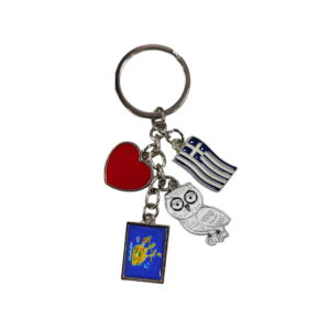 Μεταλλικό μπρελόκ σουβενίρ Chalkidiki 12τεμ – Souvenir metal key z695023