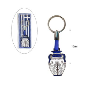 Μεταλλικό μπρελόκ σουβενίρ Greece 12τμχ – Souvenir metal keyring z695047