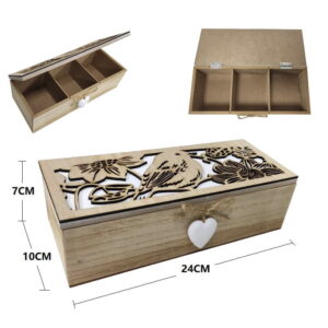 Ξύλινο αποθηκευτικό κουτί M145B – Wooden storage box 697220