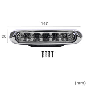 ΠΡΟΒΟΛΕΙΣ ΙΝΟΧ DAYLIGHT LED ΜΠΛΕ 12V 13763