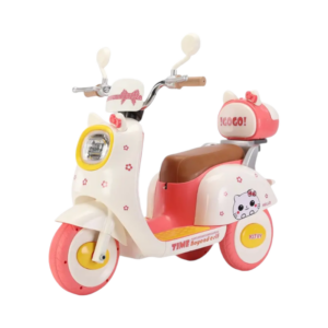 Παιδικό ηλεκτροκίνητο τρίκυκλο scooter – BBF-318 – 731114 – White/Pink