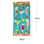 Πετσέτα θαλάσσης με κοκτέιλ 180x90cm – Beach towel