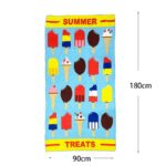 Πετσέτα θαλάσσης με παγωτά 180x90cm – Beach towel