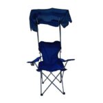 Πτυσσόμενη καρέκλα camping με σκίαστρο – 1053 – 170051 – Dark Blue