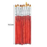 Σετ πινέλα νυχιών 8τμχ – Nail brushes 8 pcs 3645