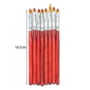 Σετ πινέλα νυχιών 8τμχ – Nail brushes 8 pcs 3645