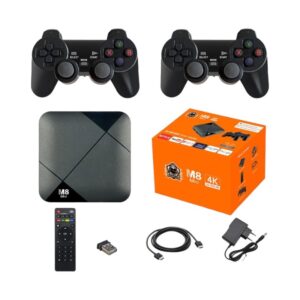 Φορητή κονσόλα παιχνιδιών & Android TV Box με 2 χειριστήρια – M8-MINI – 811184