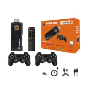 Φορητή κονσόλα παιχνιδιών Stick & Android TV Box με 2 χειριστήρια – X8 – 811177