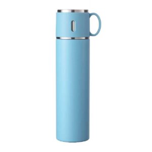 Φορητό παγούρι-θερμός με κούπα – 500ml – 954156 – Blue