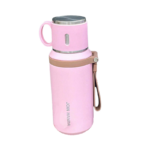 Φορητό παγούρι-θερμός με κούπα – 650ml – 954149 – Pink