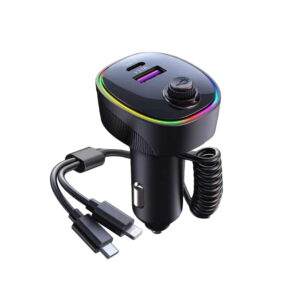 Φορτιστής Αυτοκινήτου με USB RGB 66W K11 – 2in1 Car USB charger 0103091