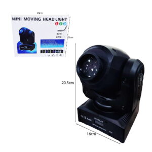 Φωτορυθμικό με περιστρεφόμενη κεφαλή 10W- Mini moving projector 10W 80018