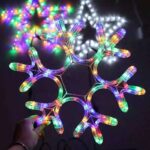 Χιονονιφάδα Led RGB Φως με καλώδιο – Christmas snowflake light LED 290058