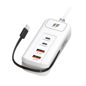 Αντάπτορας φόρτισης Fast Charge με 2 θύρες USB-A & Type-C & καλώδιο Type-C – JG-01 – 811726