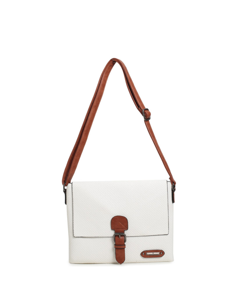 Τσάντα χιαστί HS-13531 – Ασπρο BAG TO BAG