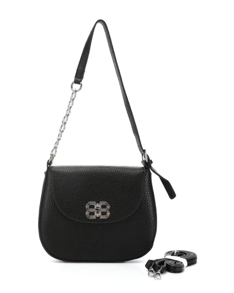 Τσάντα χιαστί SQ-10511 – Μαύρο BAG TO BAG