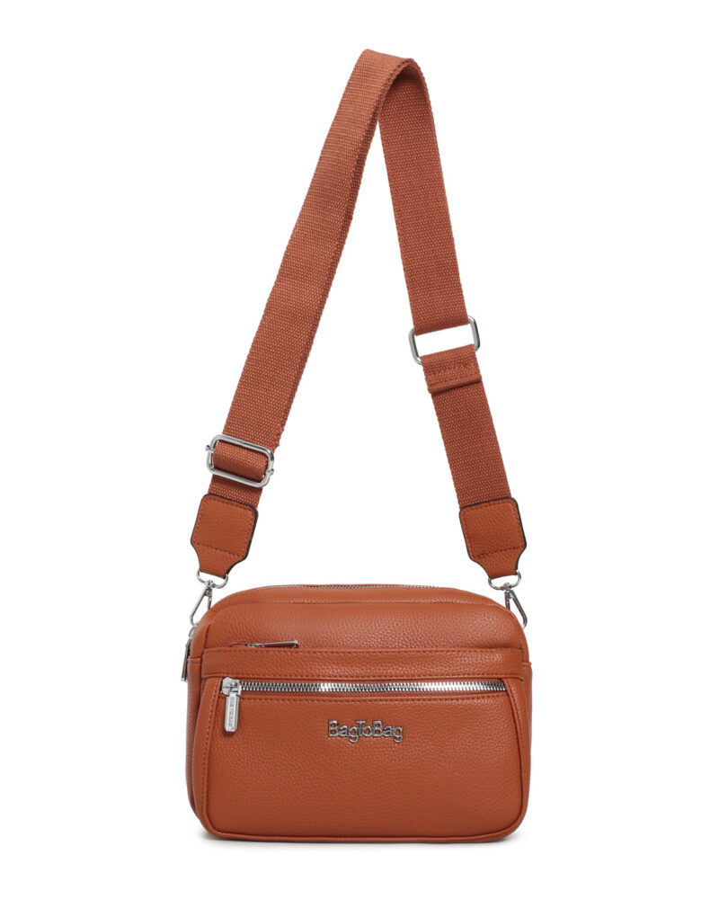 Τσάντα χιαστί WH8002 – Κάμελ BAG TO BAG