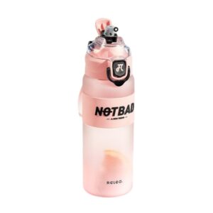 Φορητό παγούρι πλαστικό – 233-2 – 650ml – 219576 – Pink